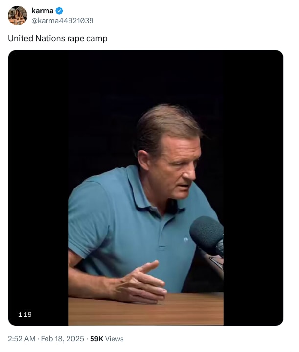 An X (Twitter) post from @karma44921039 - karma