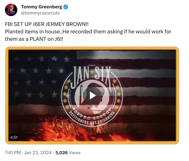An X (Twitter) post from @tommyrazorcuts - Tommy Greenberg
