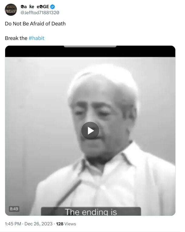 An X (Twitter) post from @Jefftod71881320 - 𝕯aᖇƙeᑎe𝕯GE