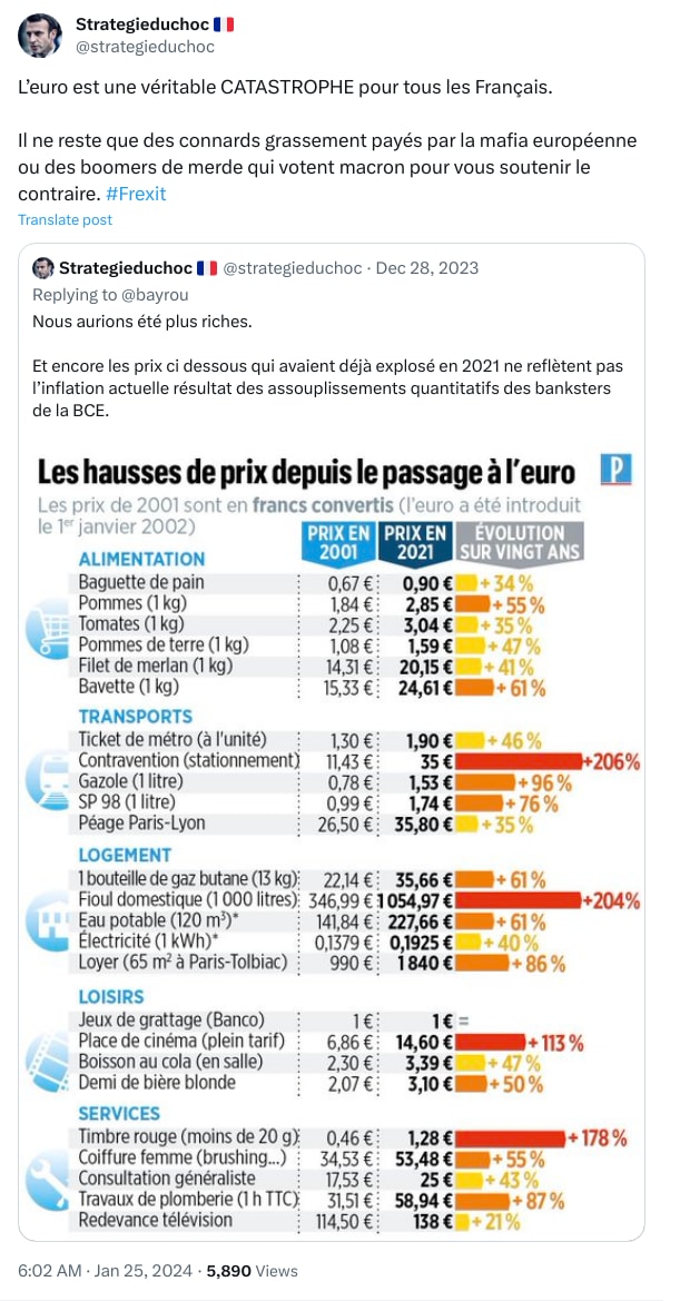 An X (Twitter) post from @strategieduchoc - Strategieduchoc 🇫🇷