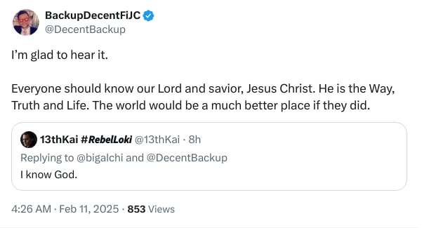 An X (Twitter) post from @DecentBackup - BackupDecentFiJC