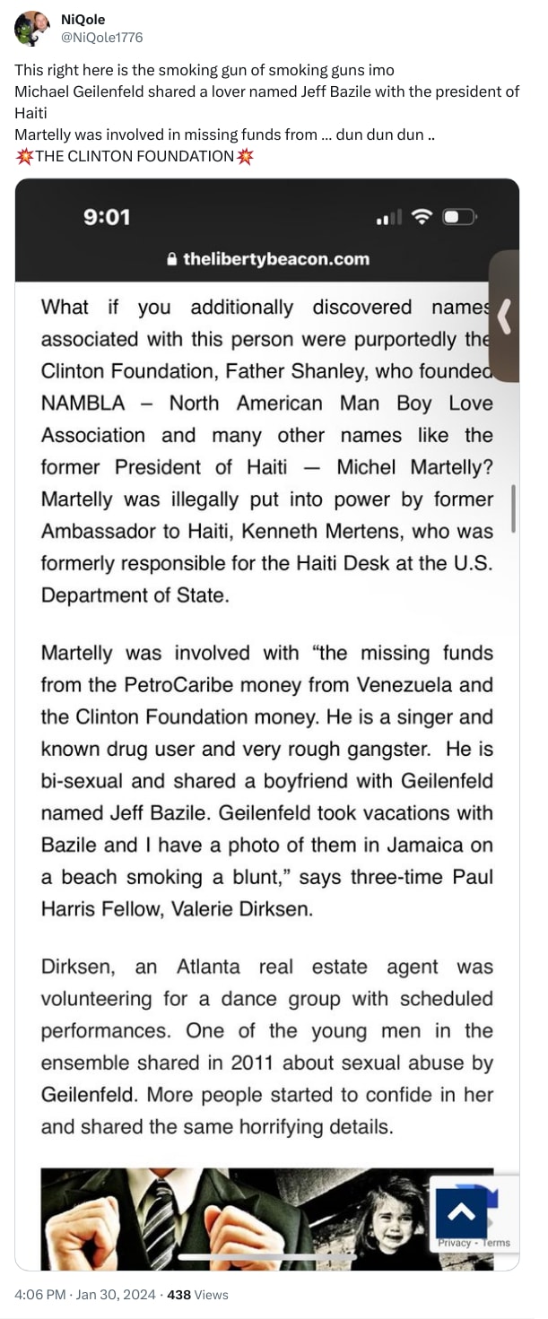 An X (Twitter) post from @NiQole1776 - NiQole