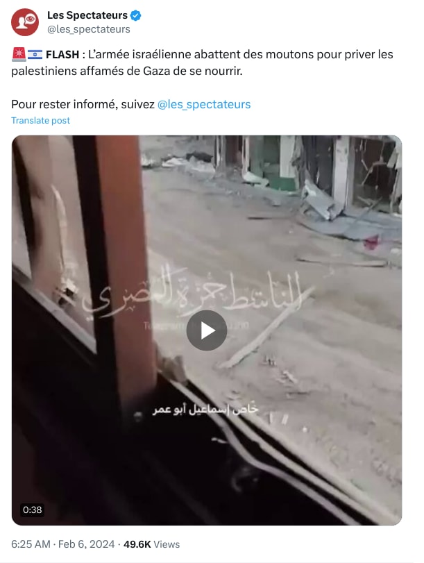 An X (Twitter) post from @les_spectateurs - Les Spectateurs