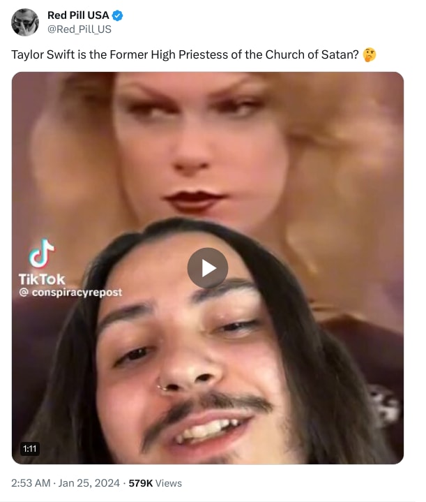 An X (Twitter) post from @Red_Pill_US - Red Pill USA