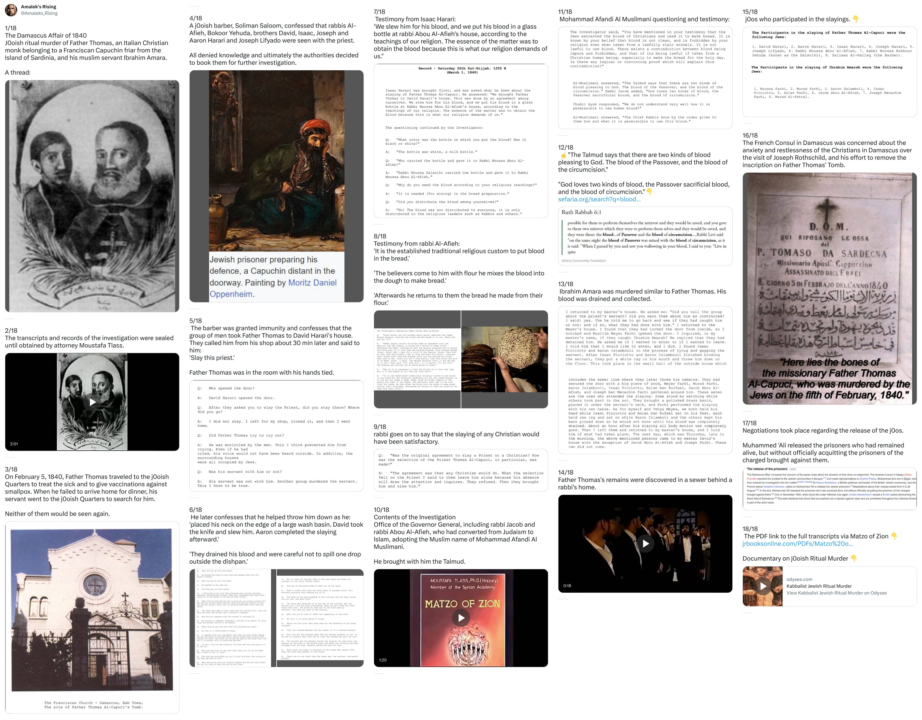 An X (Twitter) post from @Amaleks_Rising - Amalek's Rising