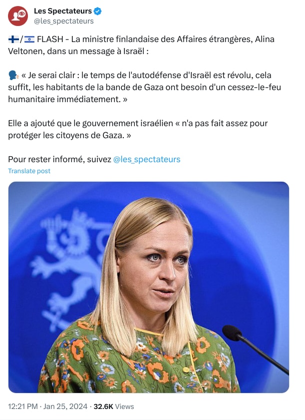 An X (Twitter) post from @les_spectateurs - Les Spectateurs