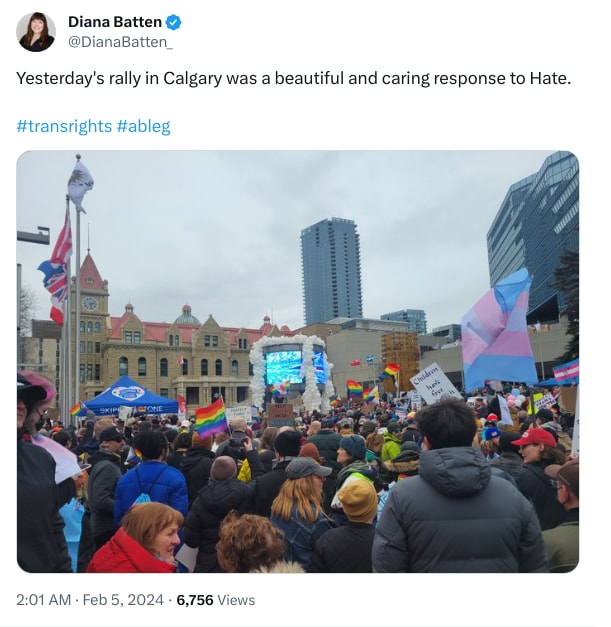 An X (Twitter) post from @DianaBatten_ - Diana Batten