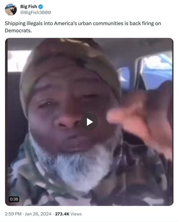 An X (Twitter) post from @BigFish3000 - Big Fish