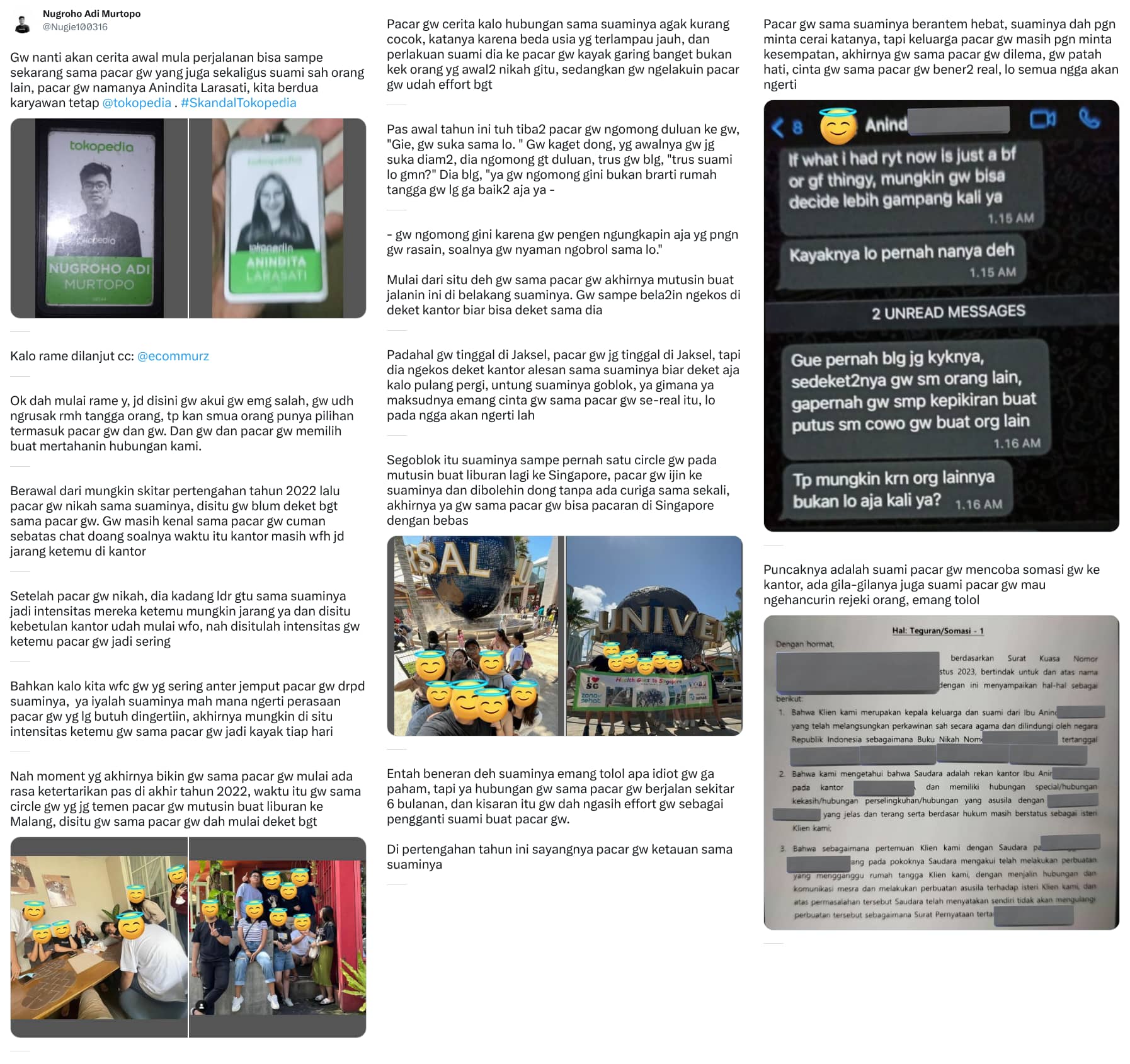 An X (Twitter) post from @Nugie100316 - Nugroho Adi Murtopo