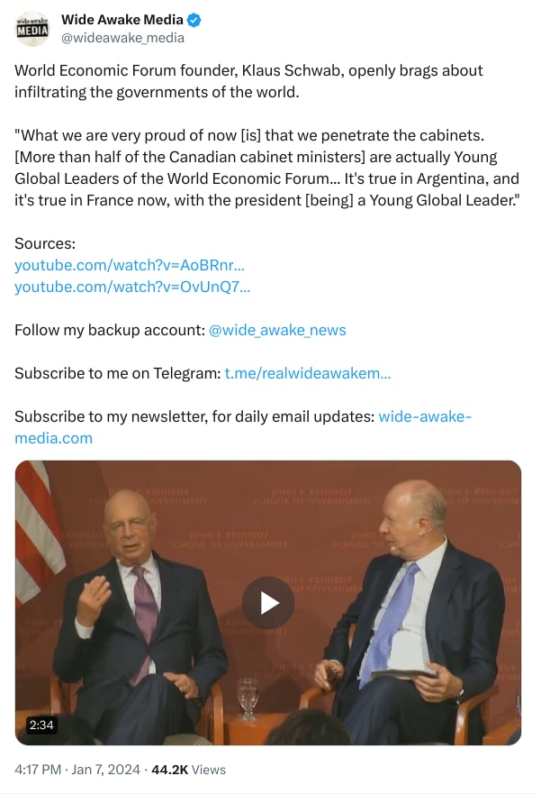 An X (Twitter) post from @wideawake_media - Wide Awake Media