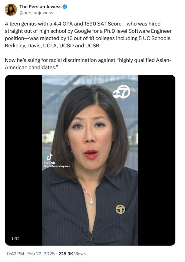 An X (Twitter) post from @persianjewess - The Persian Jewess