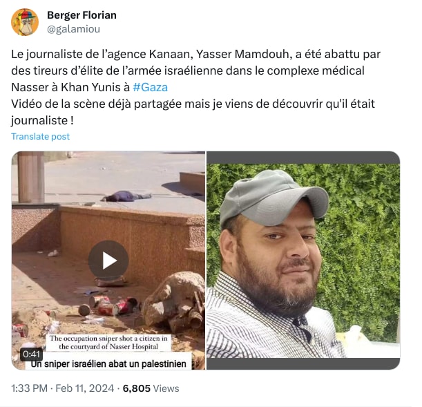 An X (Twitter) post from @galamiou - Berger Florian