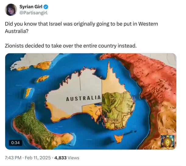 An X (Twitter) post from @Partisangirl - Syrian Girl