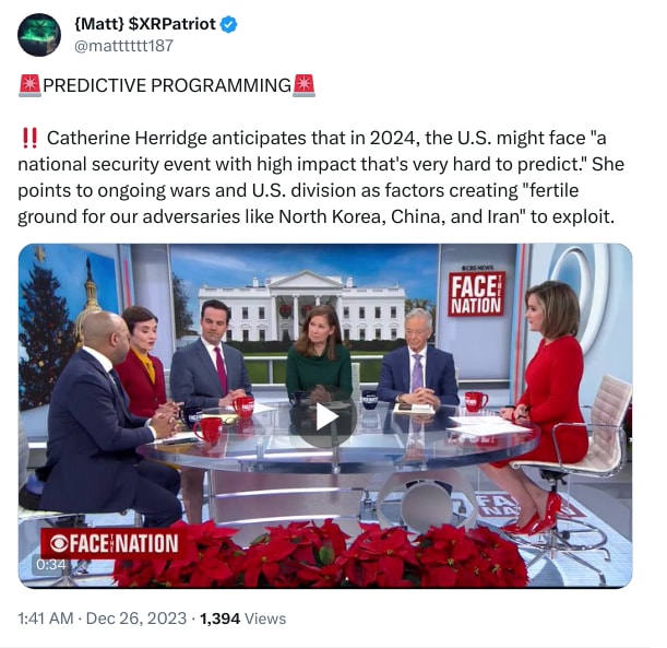 An X (Twitter) post from @matttttt187 - {Matt} $XRPatriot