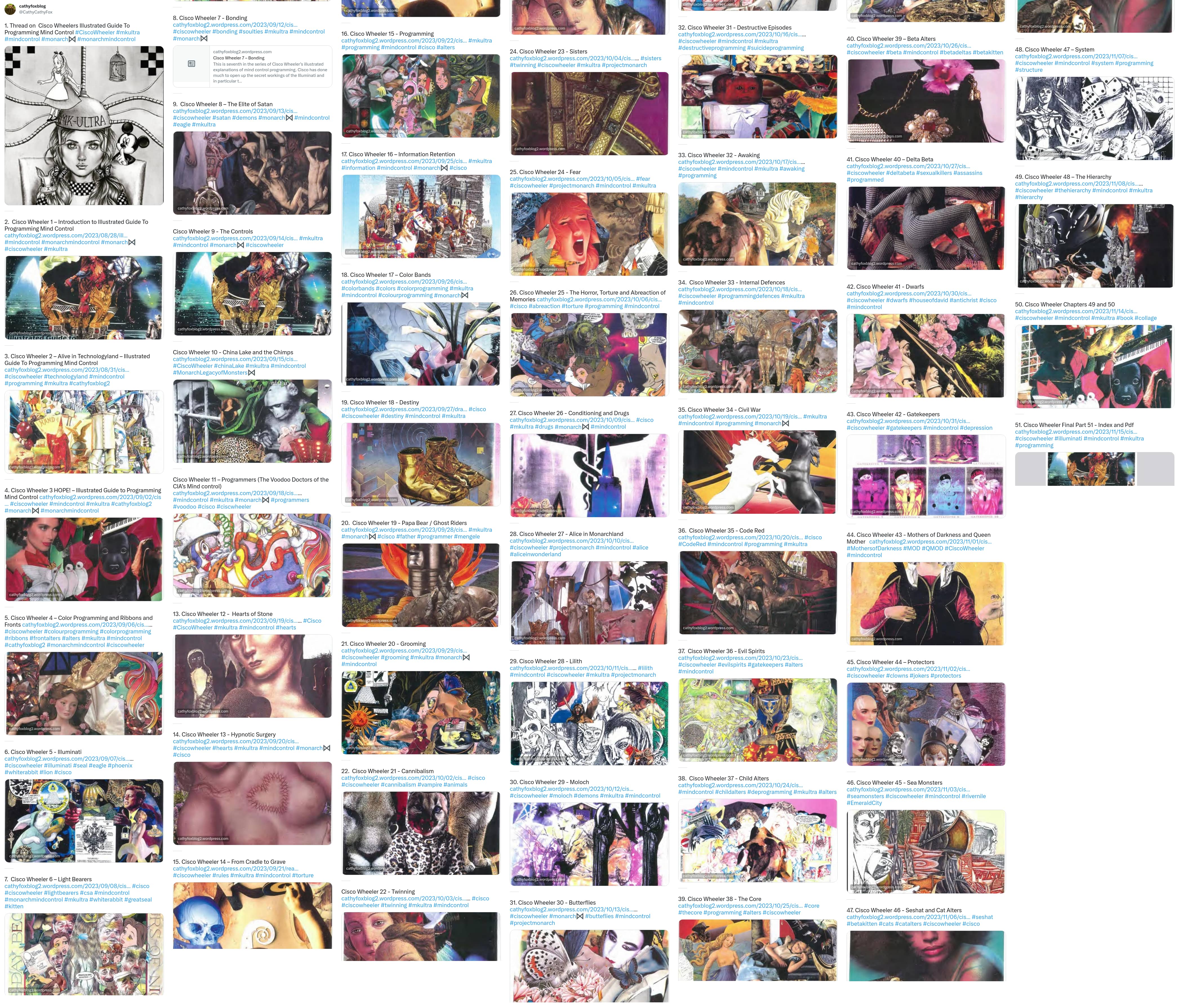 An X (Twitter) post from @CathyCathyFox - cathyfoxblog