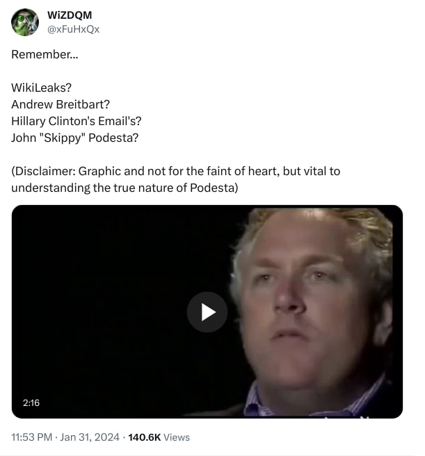 An X (Twitter) post from @xFuHxQx - WiZDQM