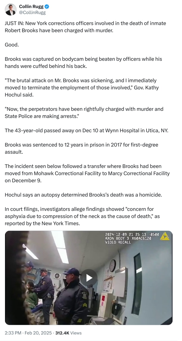 An X (Twitter) post from @CollinRugg - Collin Rugg