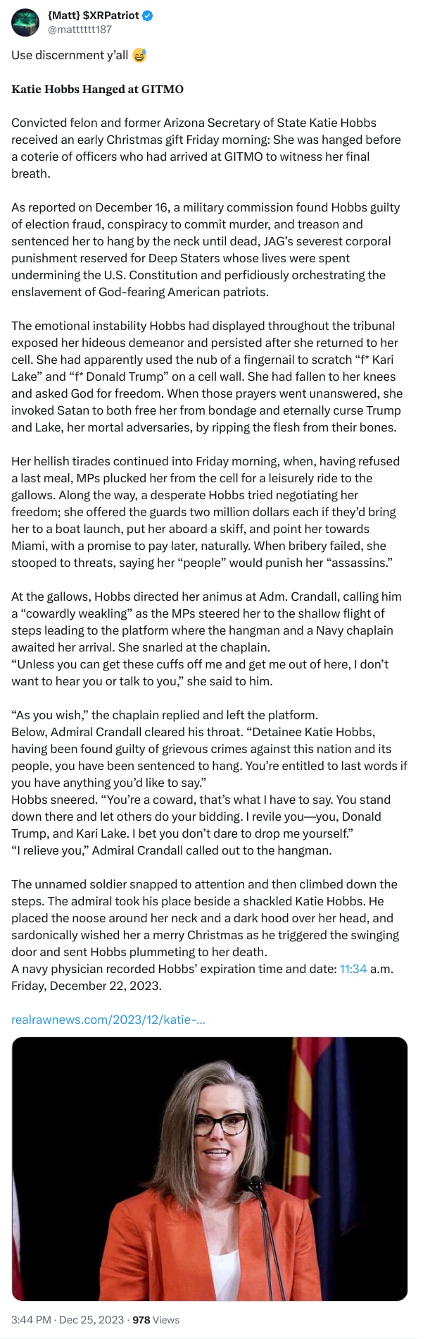 An X (Twitter) post from @matttttt187 - {Matt} $XRPatriot