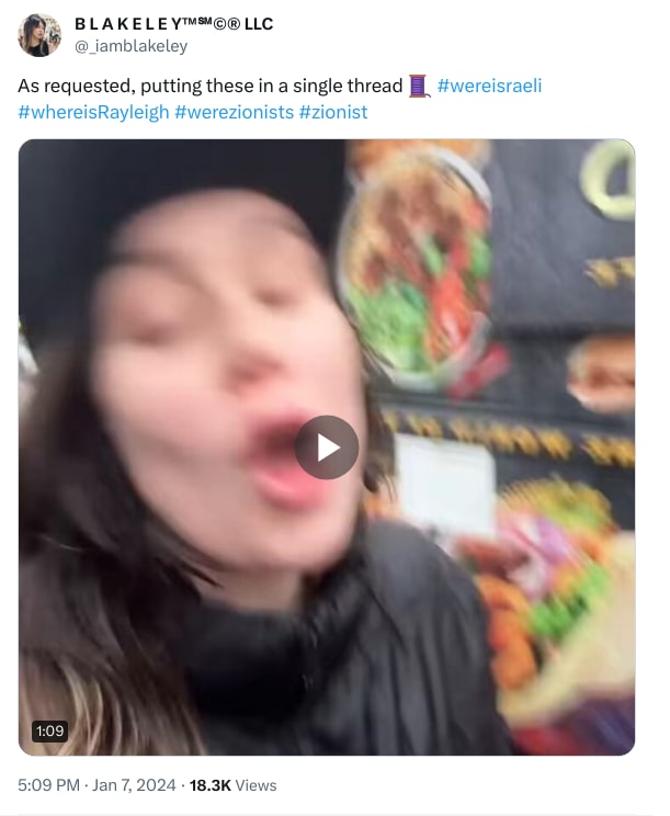 An X (Twitter) post from @_iamblakeley - B L A K E L E Y™℠©® LLC