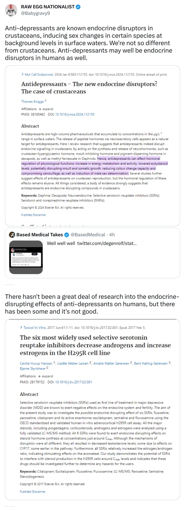 An X (Twitter) post from @Babygravy9 - RAW EGG NATIONALIST