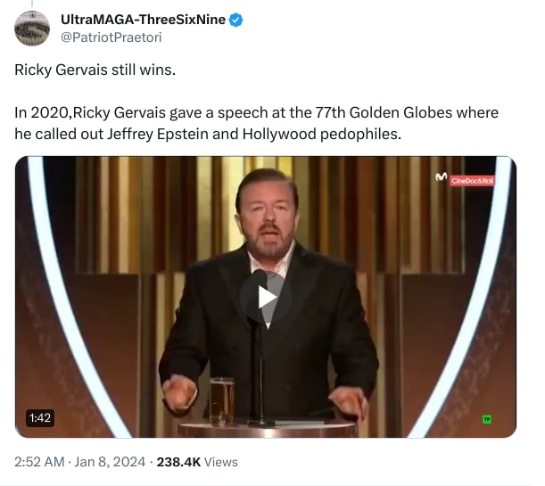 An X (Twitter) post from @PatriotPraetori - UltraMAGA-ThreeSixNine