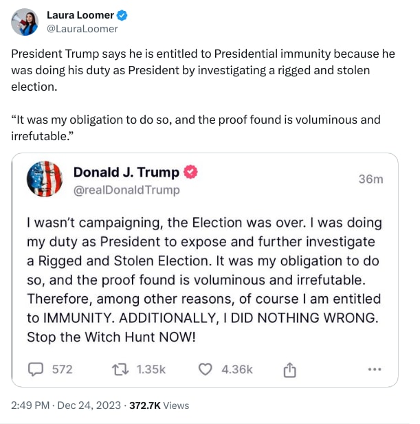 An X (Twitter) post from @LauraLoomer - Laura Loomer
