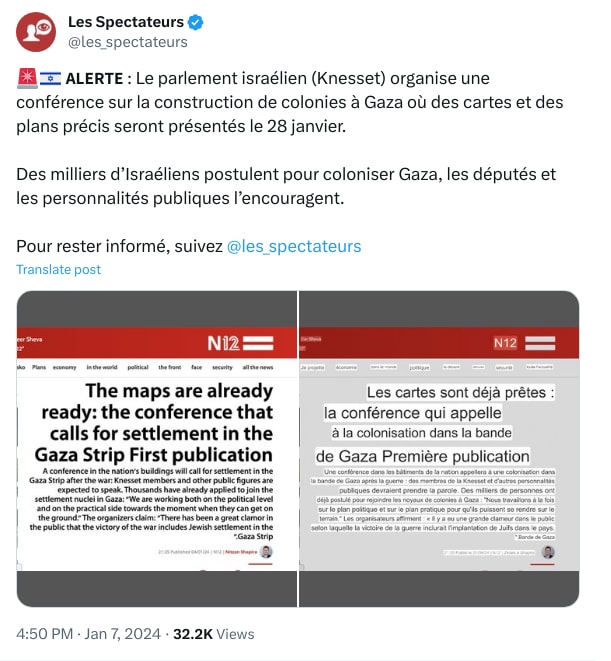 An X (Twitter) post from @les_spectateurs - Les Spectateurs