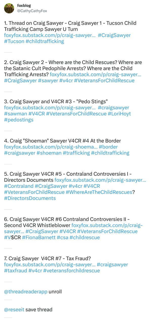 An X (Twitter) post from @CathyCathyFox - foxblog