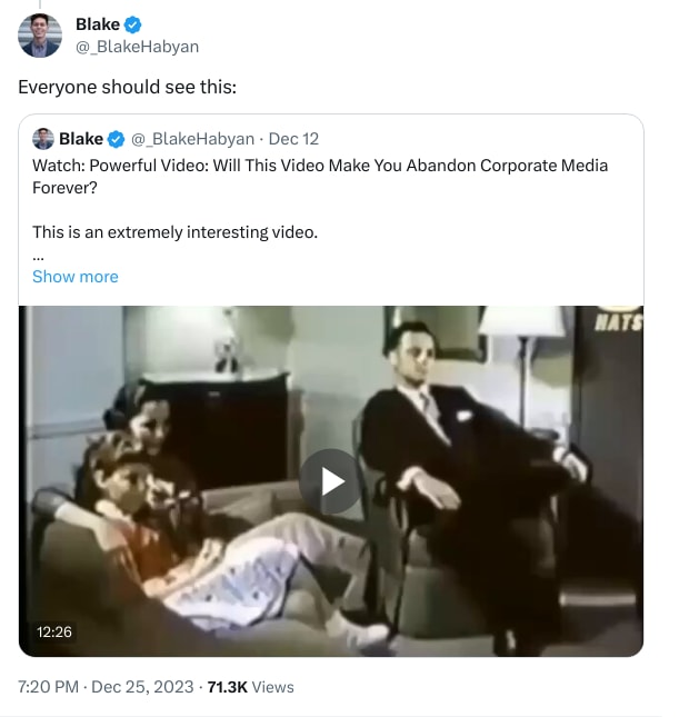 An X (Twitter) post from @_BlakeHabyan - Blake