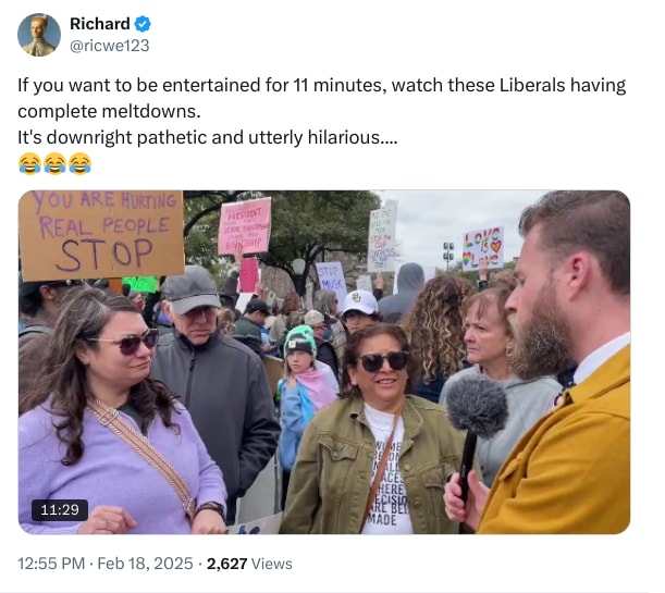 An X (Twitter) post from @ricwe123 - Richard