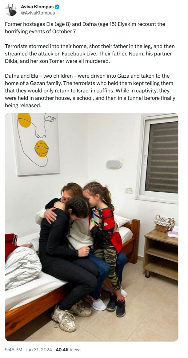 An X (Twitter) post from @AvivaKlompas - Aviva Klompas