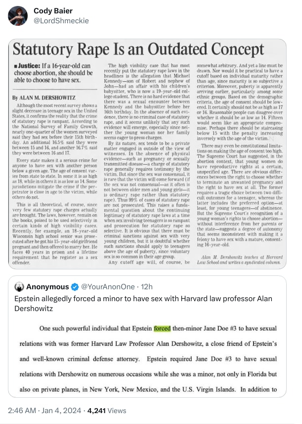 An X (Twitter) post from @LordShmeckie - Cody Baier