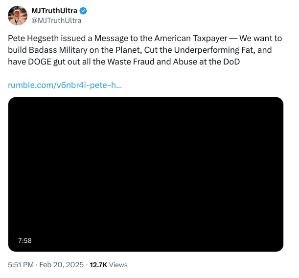 An X (Twitter) post from @MJTruthUltra - MJTruthUltra