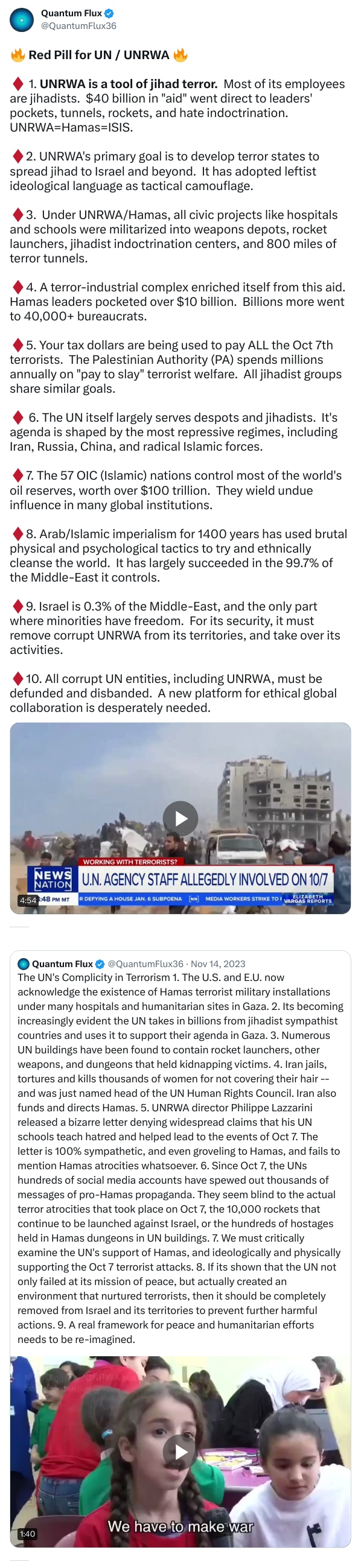 An X (Twitter) post from @QuantumFlux36 - Quantum Flux