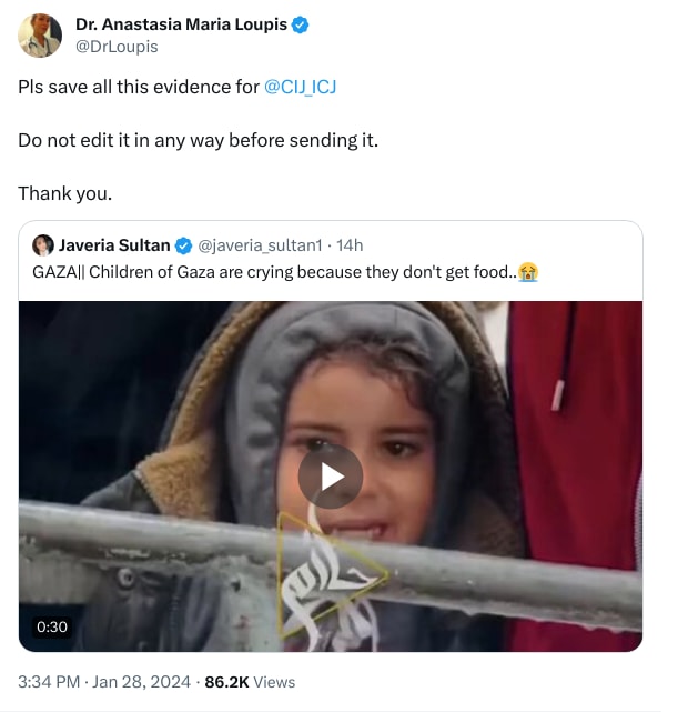 An X (Twitter) post from @DrLoupis - Dr. Anastasia Maria Loupis