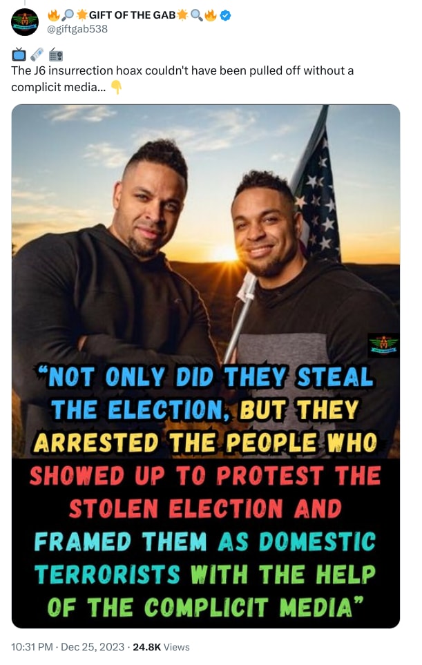 An X (Twitter) post from @giftgab538 - 🔥🔎🌟GIFT OF THE GAB🌟🔍🔥