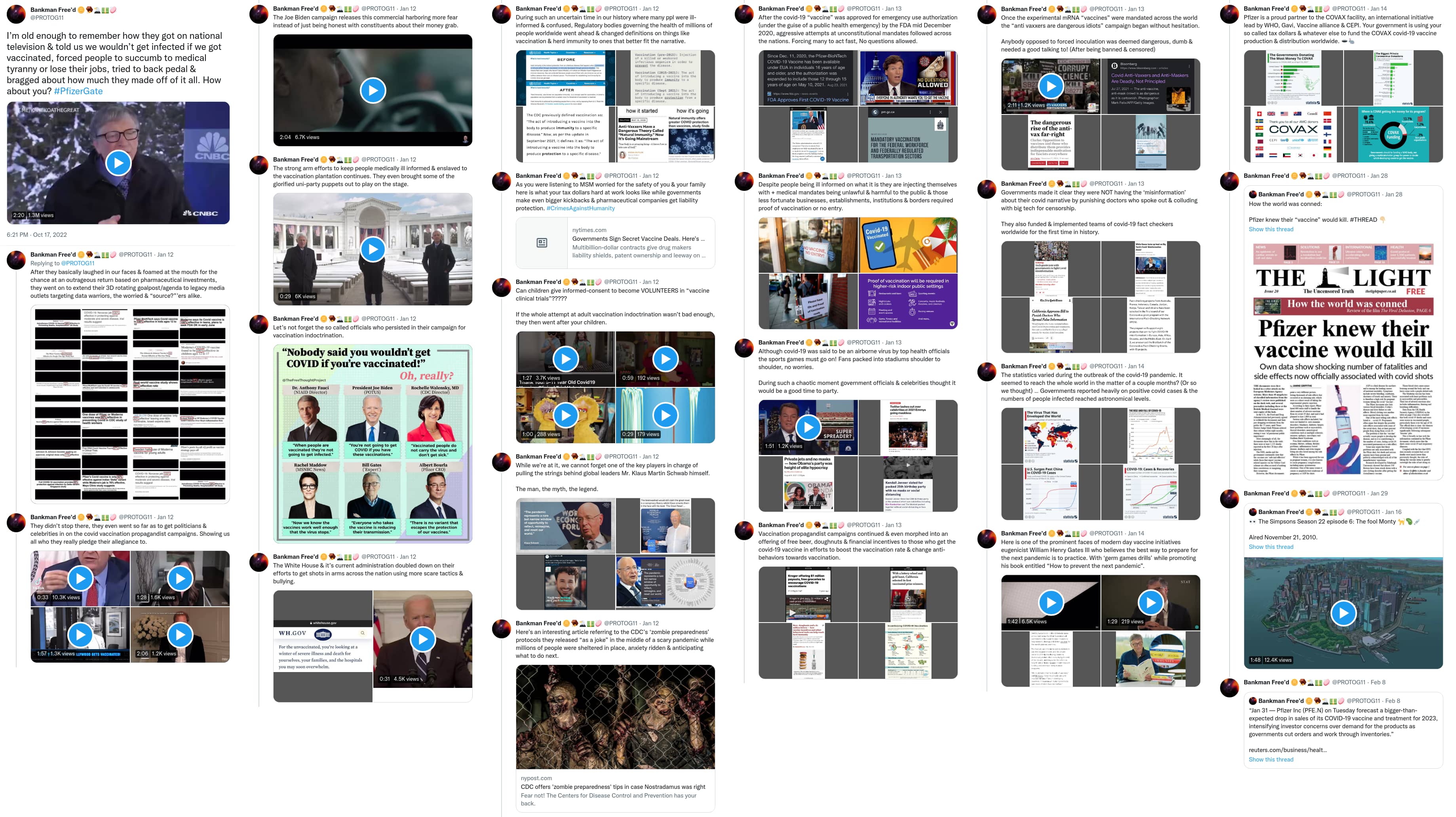 An X (Twitter) post from @PROTOG11 - Bankman Free’d 🪙🪤🦅💵🧼