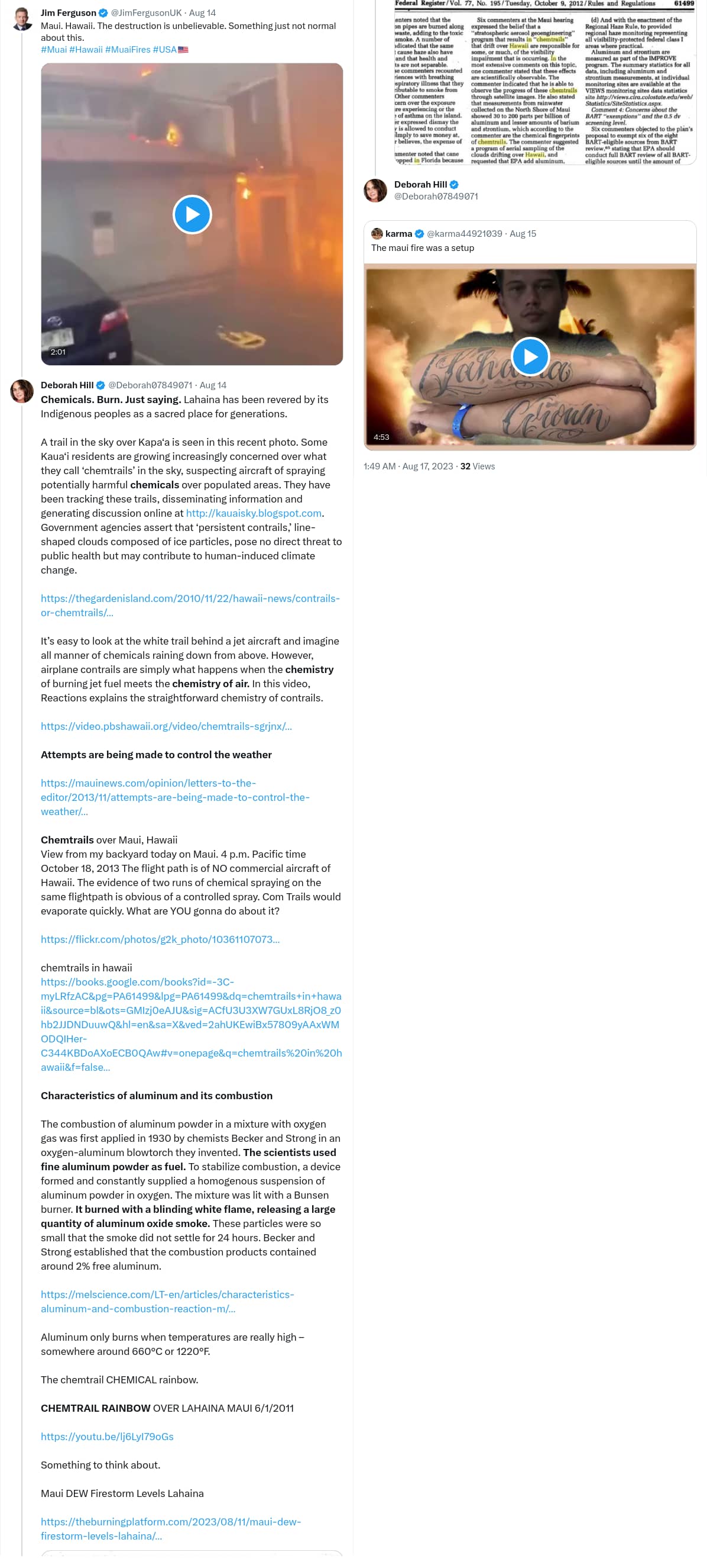 An X (Twitter) post from @JimFergusonUK - <div style=