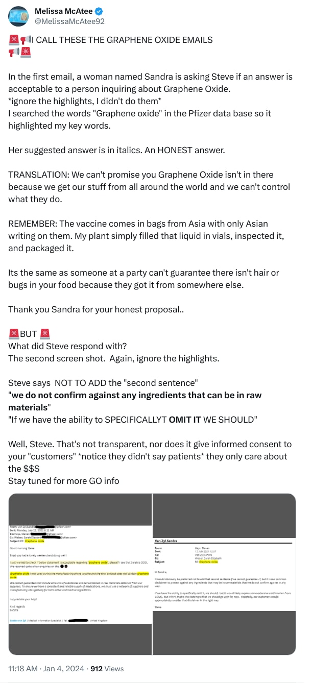 An X (Twitter) post from @MelissaMcAtee92 - Melissa McAtee