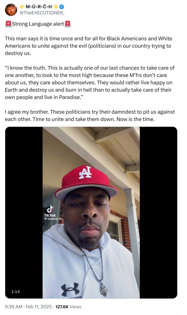 An X (Twitter) post from @TheEXECUTlONER_ - 👉M-Û-R-Č-H👈