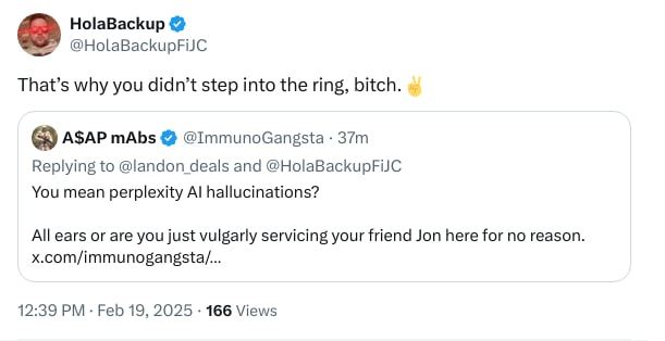 An X (Twitter) post from @HolaBackupFiJC - HolaBackup