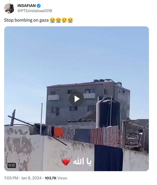 An X (Twitter) post from @PTIzindabaad310 - INSAFIAN