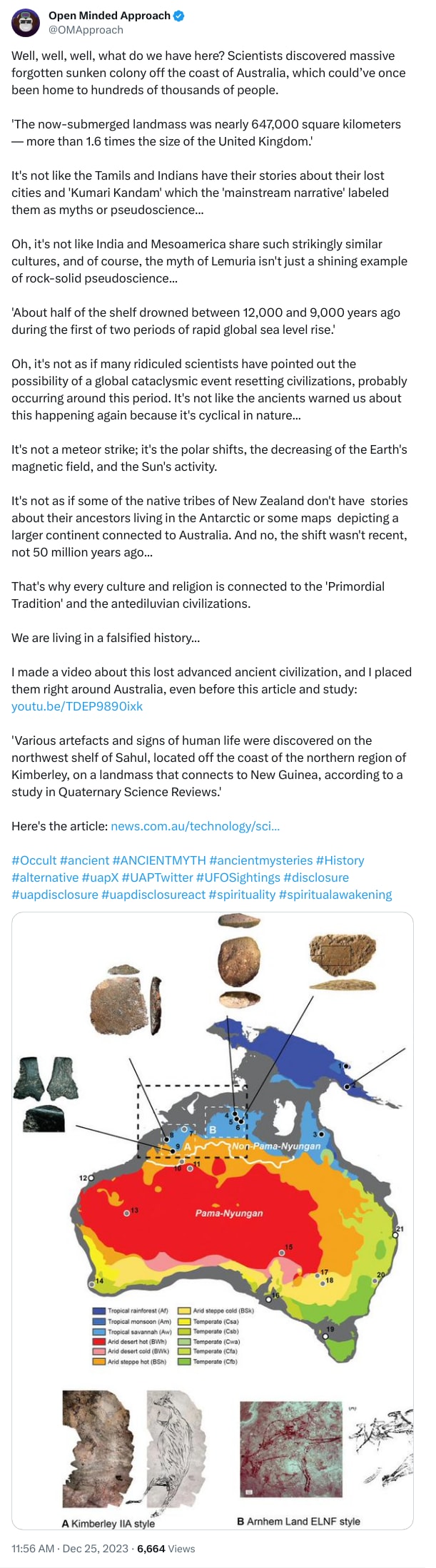 An X (Twitter) post from @OMApproach - Open Minded Approach