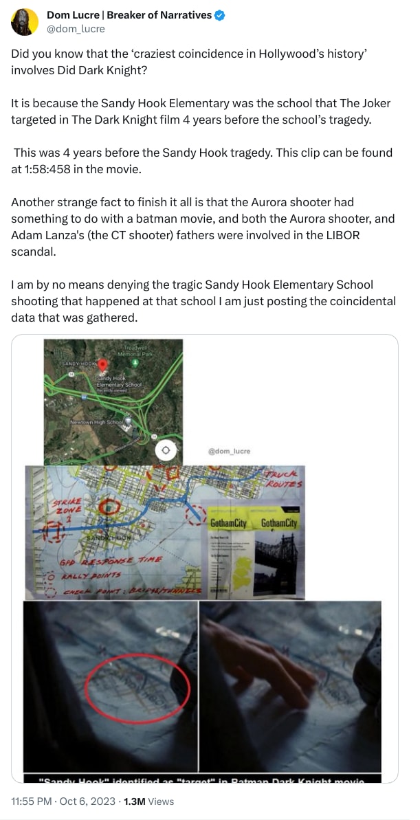 An X (Twitter) post from @dom_lucre - Dom Lucre | Breaker of Narratives