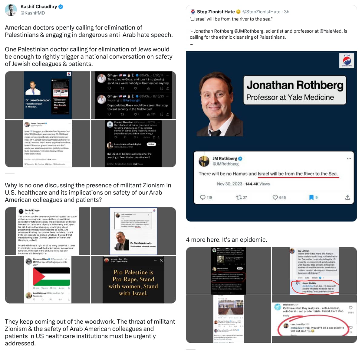 An X (Twitter) post from @KashifMD - Kashif Chaudhry