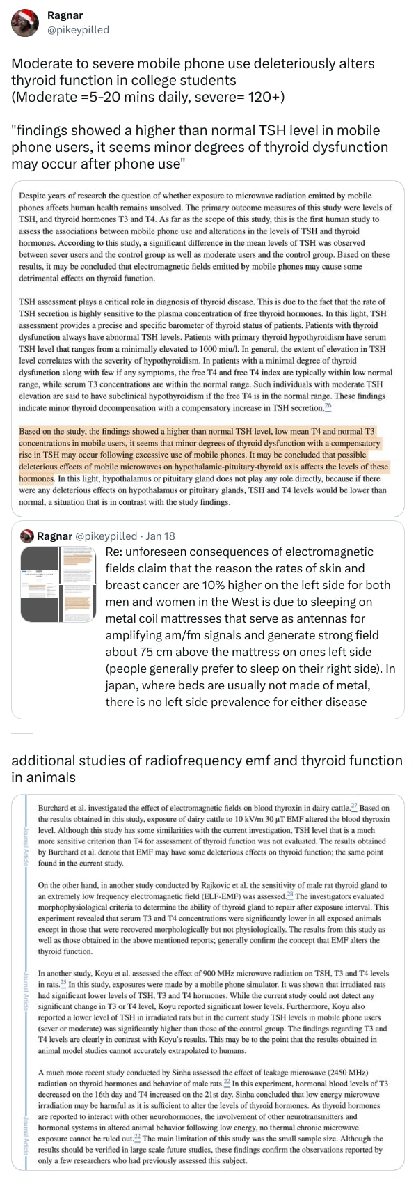 An X (Twitter) post from @pikeypilled - Ragnar