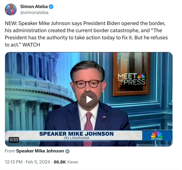 An X (Twitter) post from @simonateba - Simon Ateba