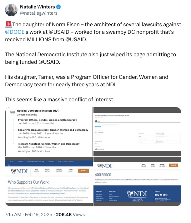 An X (Twitter) post from @nataliegwinters - Natalie Winters