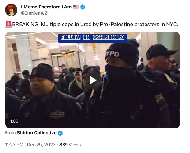 An X (Twitter) post from @ImMeme0 - I Meme Therefore I Am 🇺🇸