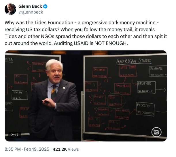 An X (Twitter) post from @glennbeck - Glenn Beck